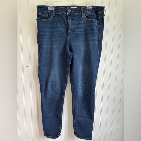 Jessica Simpson High Waist Dark Blue Skinny Jeans - Picture 1 of 3